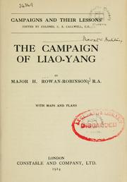 Cover of: The campaign of Liao-Yang