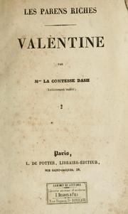 Cover of: Les parents riches: Valentine