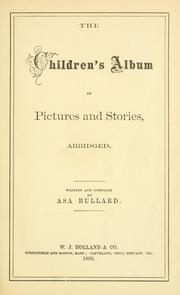 Cover of: The children's album of pictures and stories