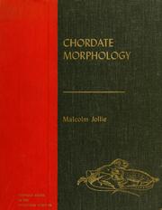 Chordate morphology by Malcolm Jollie