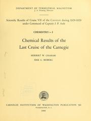 Chemical results of the last cruise of the Carnegie