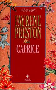 Cover of: Caprice by Fayrene Preston