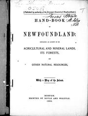 Cover of: Hand-book of Newfoundland by [M. Harvey].