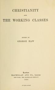 Cover of: Christianity and the working classes
