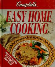Cover of: Campbell's easy home cooking. by Campbell Soup Company