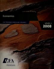 Cover of: CFA program curriculum by 