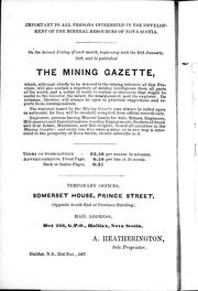 Cover of: A practical guide for tourists, miners, and investors, and all persons interested in the development of the gold fields of Nova Scotia