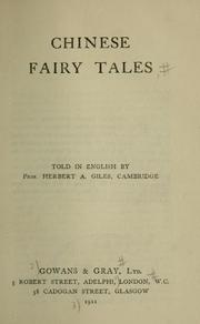 Cover of: Chinese fairy tales by Herbert Allen Giles