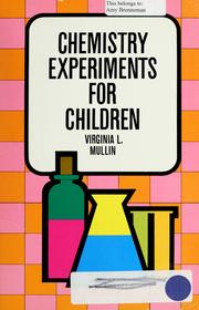 Cover of: Chemistry for children