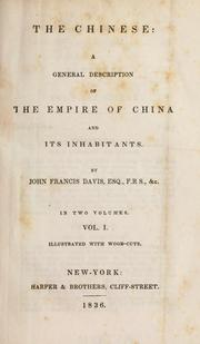 Cover of: The Chinese by Sir John Francis Davis
