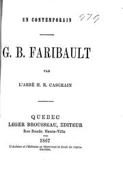 Cover of: G.B. Faribault