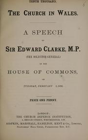 Cover of: Church in Wales: a speech