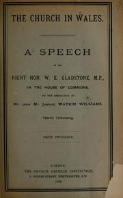 Cover of: Church in Wales: a speech