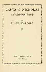 Captain Nicholas by Hugh Walpole
