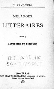 Cover of: Mélanges littéraires