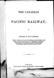 Cover of: The Canadian Pacific Railway