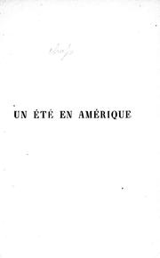 Cover of: Un été en Amérique de l'Atlantique aux montagnes Rocheuses by Jules Joseph Leclercq