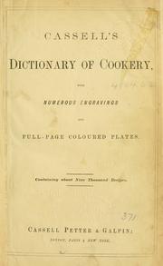 Cover of: Cassell's dictionary of cookery by 