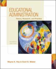 Cover of: Educational Administration by Wayne K. Hoy, Cecil G Miskel, Wayne Hoy, Cecil Miskel