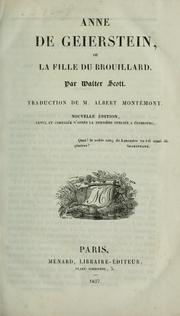 Cover of: Anne de Geierstein by Sir Walter Scott