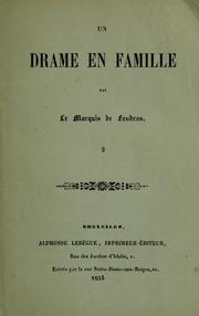 Cover of: Un drame en famille
