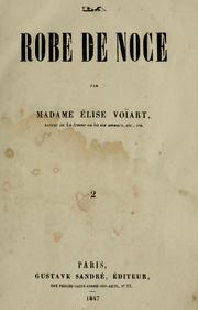 Cover of: La robe de noce by Elise Voïart