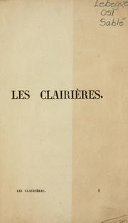 Cover of: Les clairières