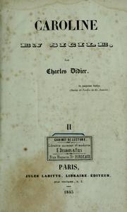 Cover of: Caroline en Sicile by Charles Didier