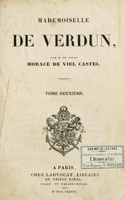 Cover of: Mademoiselle de Verdun