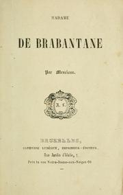 Cover of: Madame de Brabantane