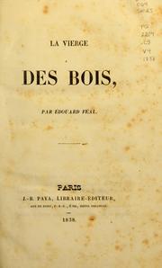 Cover of: La vierge des bois