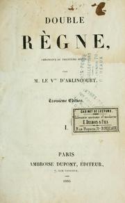 Cover of: Double règne: chronique du treizième siècle