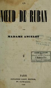 Cover of: Un noeud de ruban