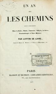 Un an sur les chemins by Lottin de Laval