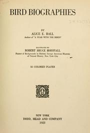 Cover of: Bird biographies by Ball, Alice Eliza