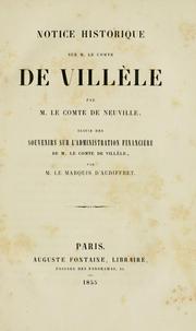Cover of: Notice historique sur M. le comte de Villèle