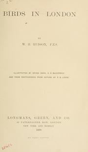 Cover of: Birds in London by W. H. Hudson