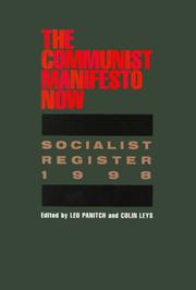 Cover of: The Socialist Register, 1998: The Communist Manifesto Now (Socialist Register)
