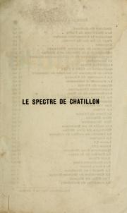 Cover of: Le spectre de Chatillon