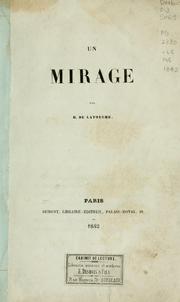 Cover of: Un mirage