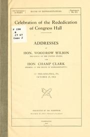 Celebration of the rededication of Congress Hall by Woodrow Wilson