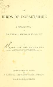 Cover of: birds of Dorsetshire | John Clavell Mansel-Pleydell
