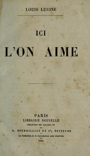 Cover of: Ici l'on aime