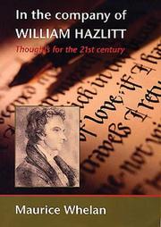 Cover of: In the Company of William Hazlitt | Maurice Whelan