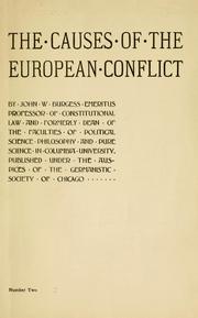 Cover of: The causes of the European conflict