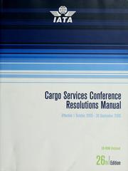 Cargo services conference resolutions manual.