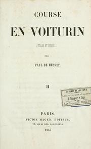 Cover of: Course en voiturin (Italie et Sicile) by Paul de Musset