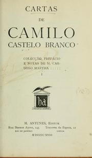 Cover of: Cartas de Camilo Castelo Branco