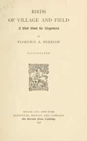 Cover of: Birds of village and field by Florence Augusta Merriam Bailey