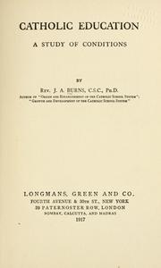 Cover of: Catholic education by J. A. Burns